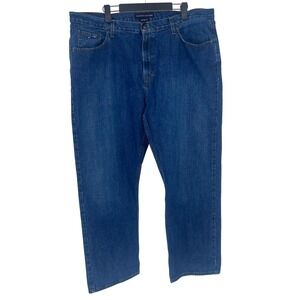 Tommy Hilfiger Mens 42x30‎ Classic Fit Blue Denim Jeans Premium Vintage Denim